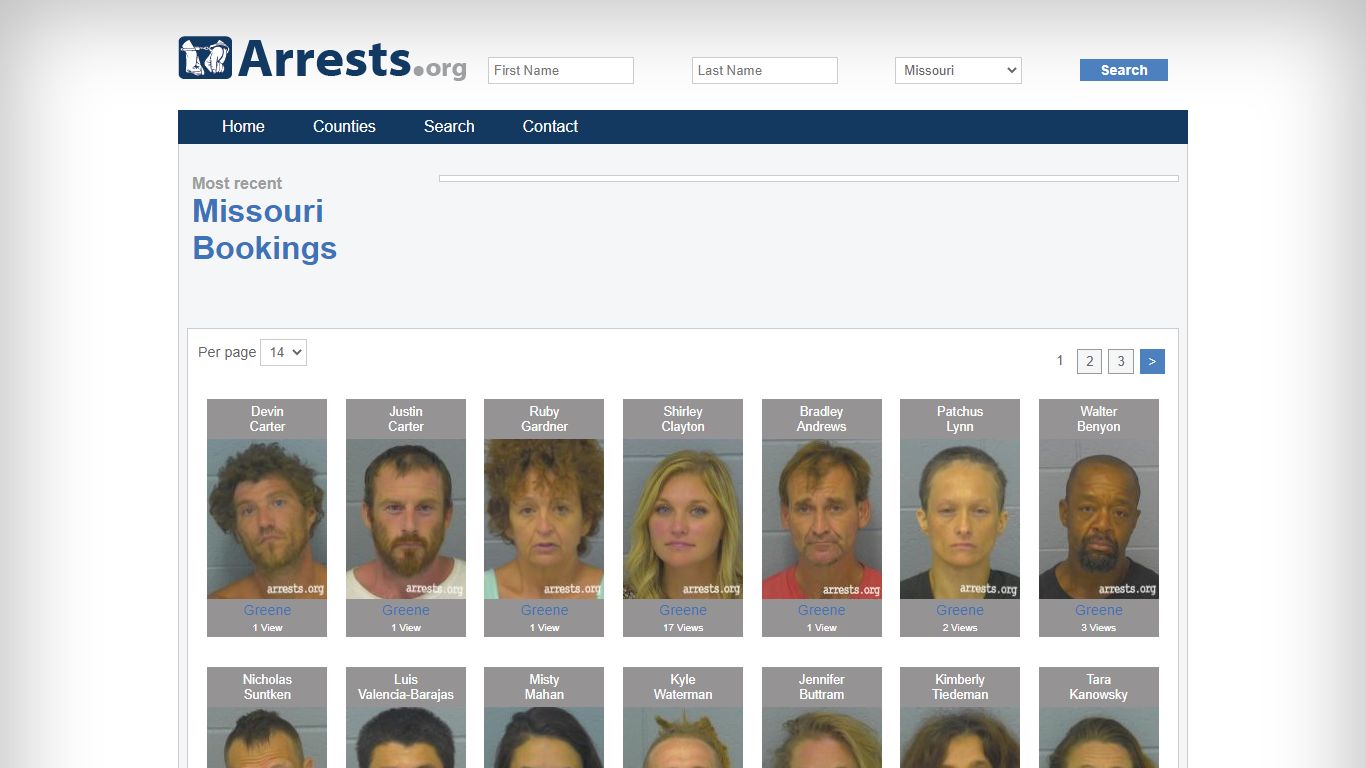 Missouri Arrests and Inmate Search